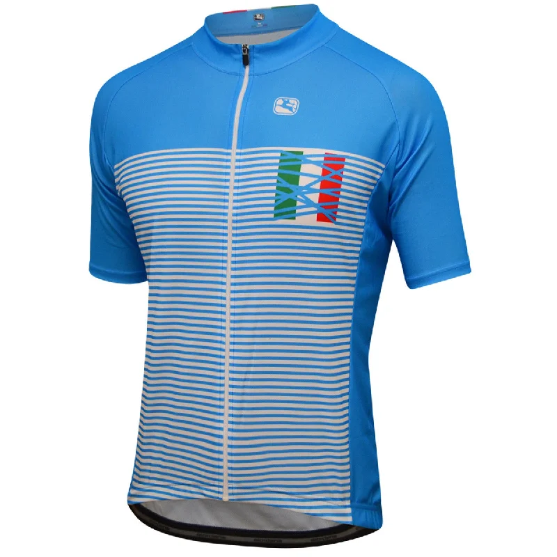 cycling clothing with quick slots-Maglia Giordana Vero Pro Mare Ita - Azzurro