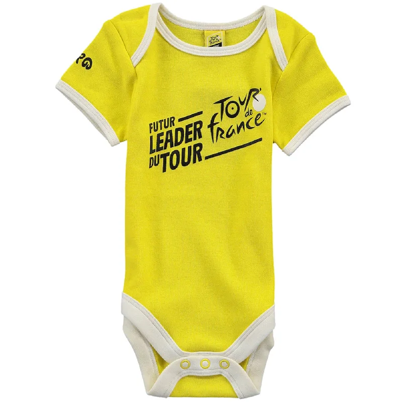 cycling clothing with cool prints-Body bambino Tour de France - Giallo