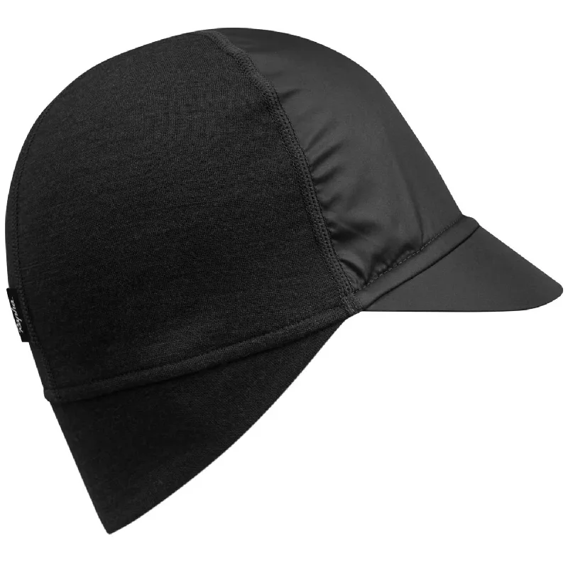 cycling clothing for rapid swaps-Cappello Rapha Peaked Merino Hat - Nero