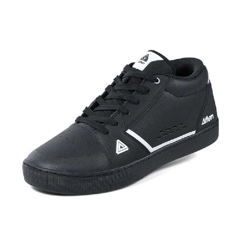 cycling clothing with big zippers-Afton Cooper Flat Pedal MTB Shoe - Black-White