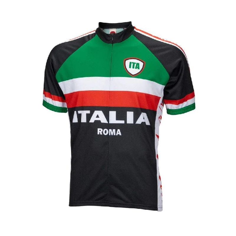 cycling clothing for coastal rides-Men's Italia Roma Road Bike Jersey