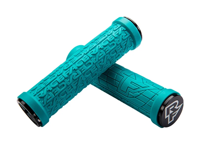 gradient rigid bicycle grips-Race Face Grippler 30mm Grips - Turquoise