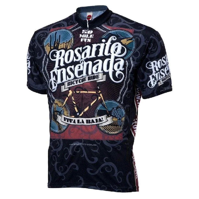 cycling clothing with light touch-Men's Rosarito Viva la Baja Road Bike Jersey