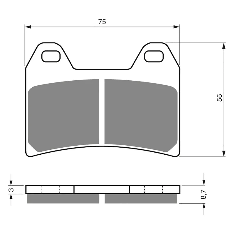 GOLDfren Brake Pads - S3 Sintered Sports (PBPH223)