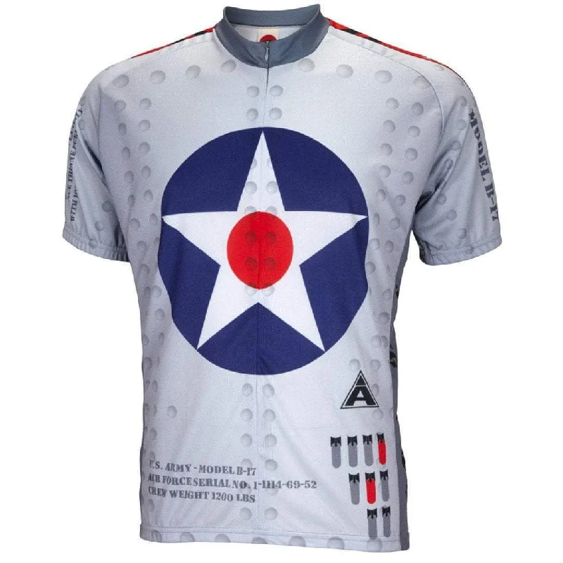 cycling clothing with size charts-Men's B-17 Flying Fortress Road Bike Jersey