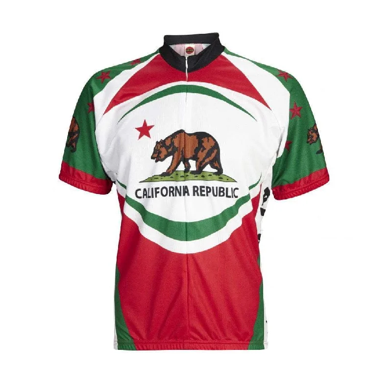 cycling clothing for desert climates-Men's California Bear Road Bike Jersey