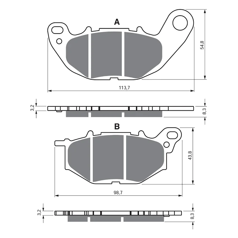 GOLDfren Brake Pads - GP5 Sintered Racing