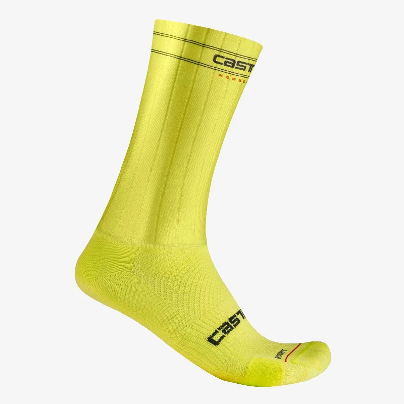 cycling clothing for grand tours-Calze Castelli Fast Feet 3 - Verde