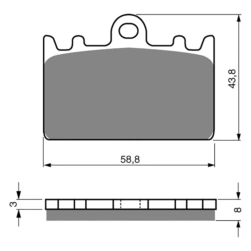 GOLDfren Brake Pads - S3 Sintered Sports (PBPH101)