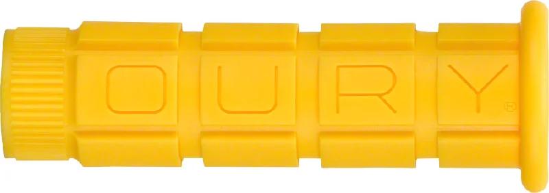 modern compact bicycle grips-Oury Mountain Grips: Yellow