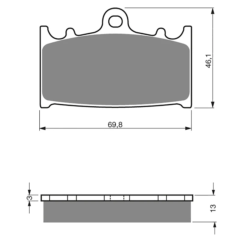 GOLDfren Brake Pads - S3 Sintered Sports (PBPH325)