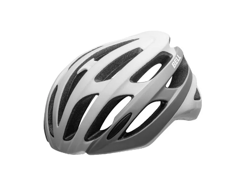 Bicycle helmet airflow system-Bell Falcon MIPS Road Helmet - Matt Gloss White-Gray - 2020