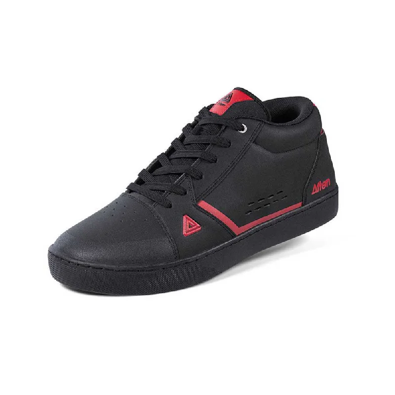 cycling clothing for drafty days-Afton Cooper Flat Pedal MTB Shoe - Black-Red