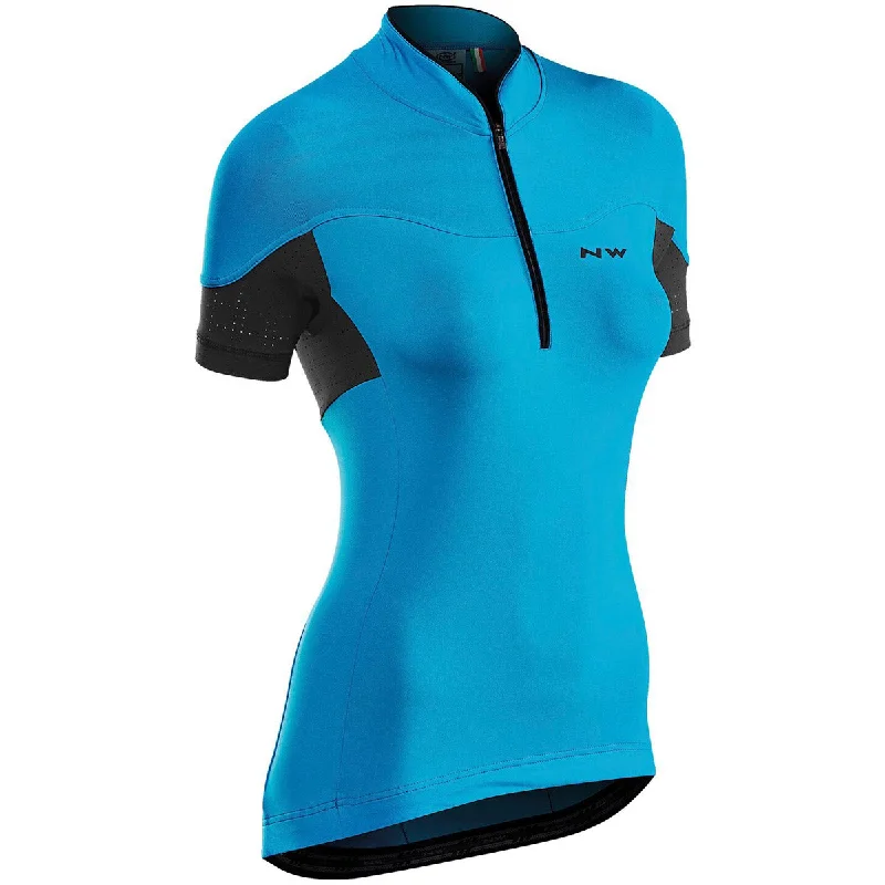 cycling clothing for dawn rides-Maglia Donna Northwave Muse - Azzurro