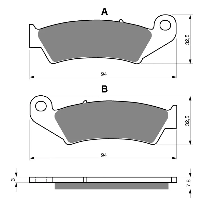 GOLDfren Brake Pads - K5 Off-Road Racing (PBPR42)