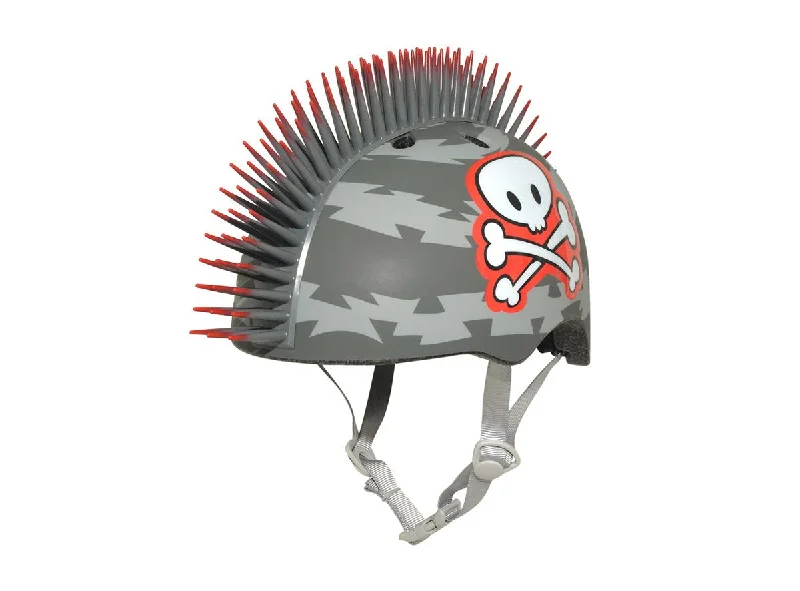 Bicycle helmet detachable liner-C.Preme Krash Helmet w/Fit System - Child 5 Plus - Pirate Skull Mohawk