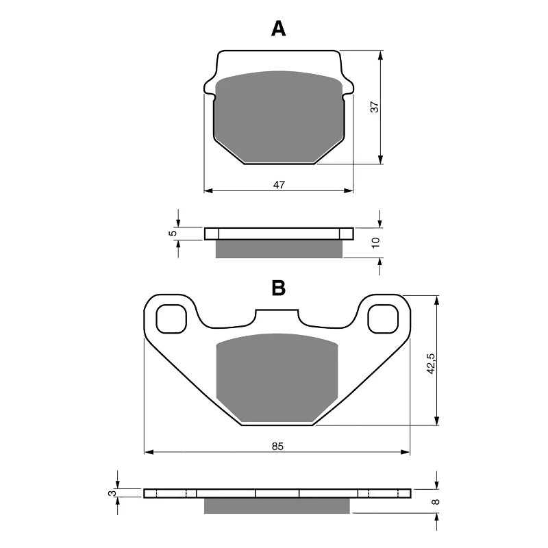 GOLDfren Brake Pads - K5 Off-Road Racing (PBPR23)