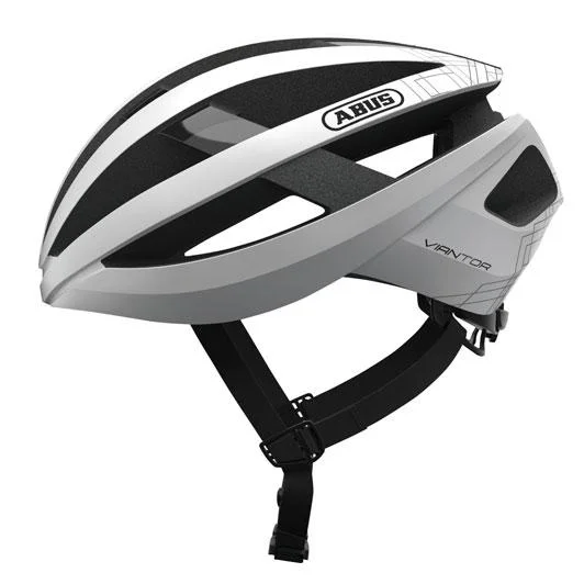 Bicycle helmet chin pad-Abus Viantor Road Helmet - Polar White