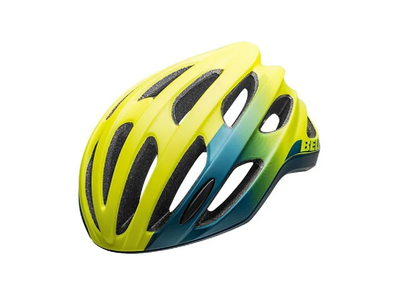 Bicycle helmet racing approved-Bell Formula LED MIPS Road Helmet - Matt Gloss Hi Viz-Blue - 2020