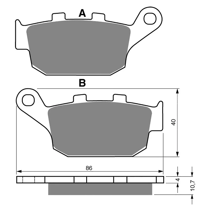 GOLDfren Brake Pads - S3 Sintered Sports (PBPH61)