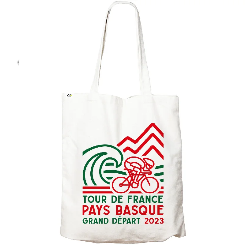 cycling clothing with airy panels-Borsa in cotone Tour de France 2023 - Grand Depart Euskadi