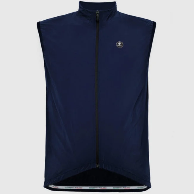 cycling clothing with neat graphics-Gilet Pissei Sanremo - Blu