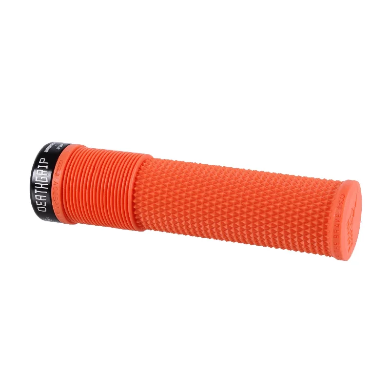 vibrant bicycle grips-DMR Brendog Flangeless DeathGrips - Tango Orange