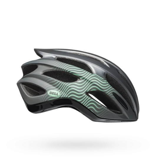 Bicycle helmet office travel-Bell Formula MIPS Road Helmet - Tsunami Matt-Gloss Gunmetal-Mint-Black - 2019