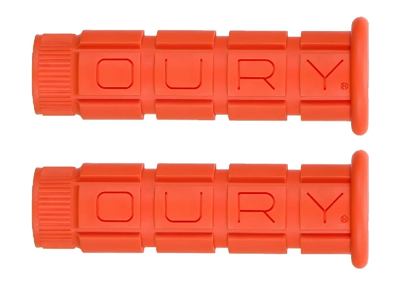 sustainable bicycle grips-Oury Single Compound MTB Grips - Orange