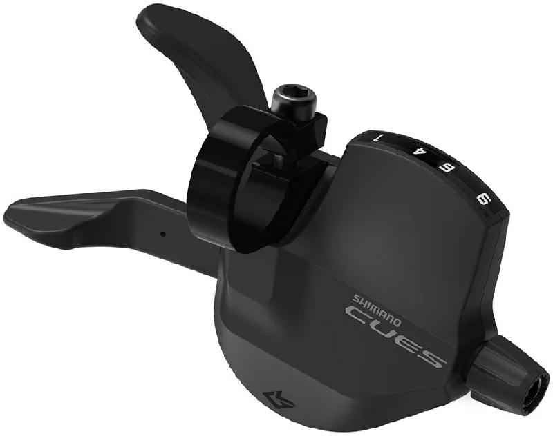 Road bike saddle tilt adjuster-Shimano CUES SL-U4000-9R Shifter - Right 9-Speed Rapidfire Plus Optical Gear Display BLK