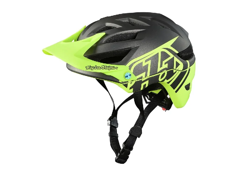 Bicycle helmet camping accessory-Troy Lee Designs A1 MIPS Classic Helmet - Youth - Dark Gray-Yellow