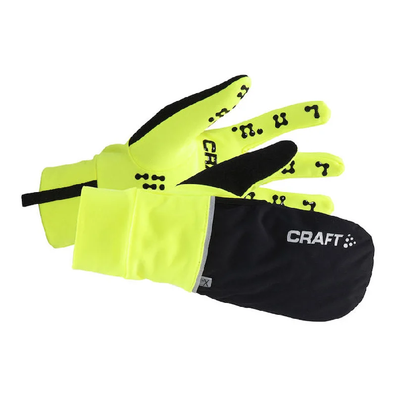 cycling clothing for sunrise rides-Guanti Craft Hybrid Weather - Giallo