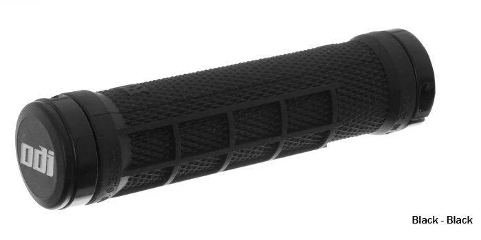 easy-install adventure bike grips-ODI Ruffian MX Lock-On Bonus Pack Grips - Black