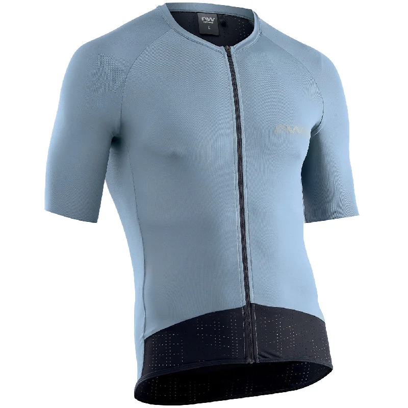 cycling clothing for star riders-Maglia Northwave Essence - Grigio chiaro