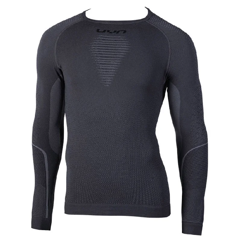 cycling clothing for drafty days-Maglia intima manica lunga UYN Visyon - Nero