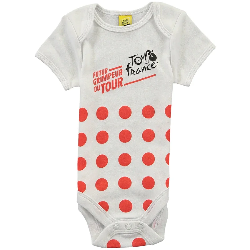 cycling clothing with smooth seams-Body bambino Tour de France - Pois