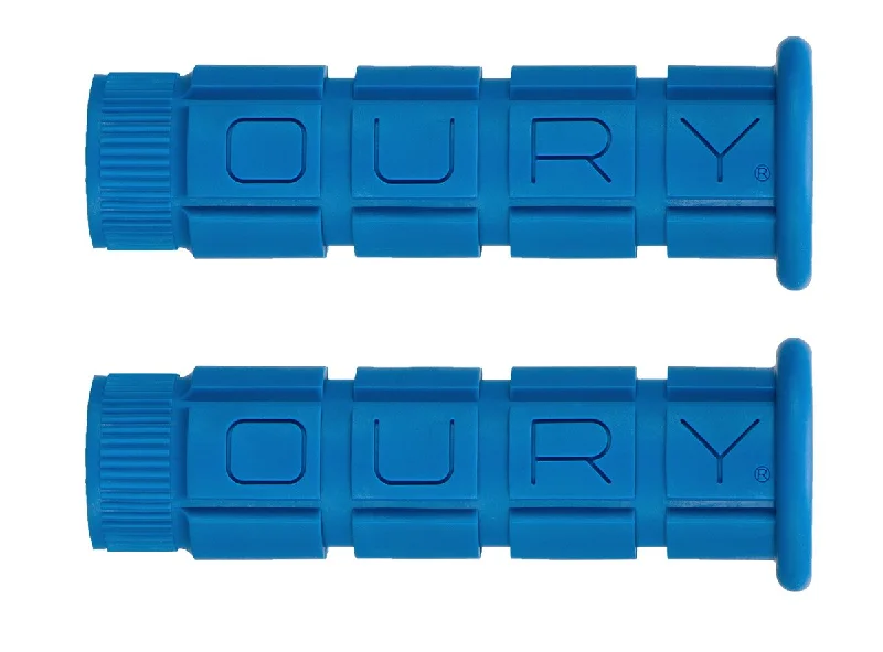 detachable bicycle grips-Oury Single Compound MTB Grips - Blue