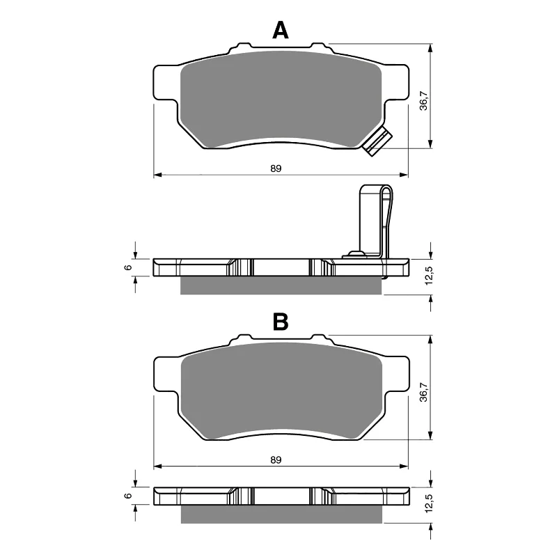 GOLDfren Brake Pads - K5 Off-Road Racing (PBPR412)