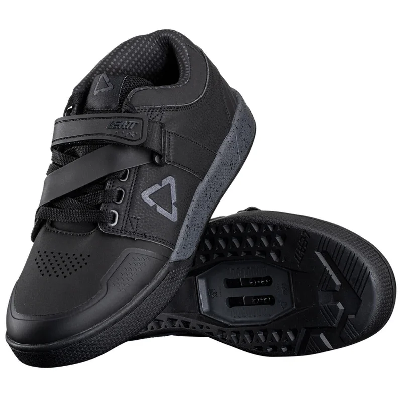 cycling clothing for steady use-Leatt 4.0 Clipless MTB Shoe - Black - 2023