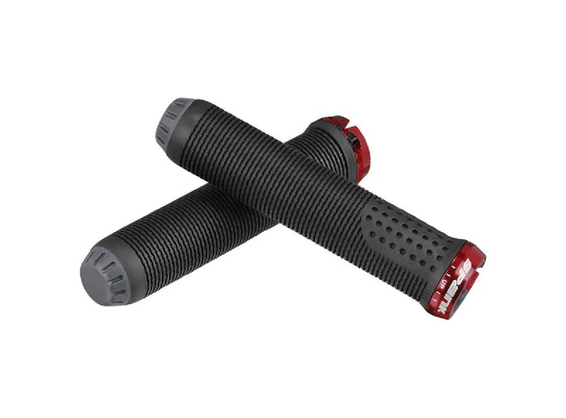 anti-vibration luxury bicycle grips-Spank Spike Grips 30 - Black-Red