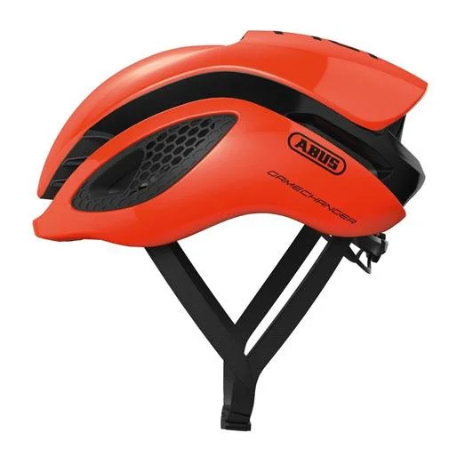 Bicycle helmet detachable liner-Abus GameChanger Road Helmet - Shrimp Orange