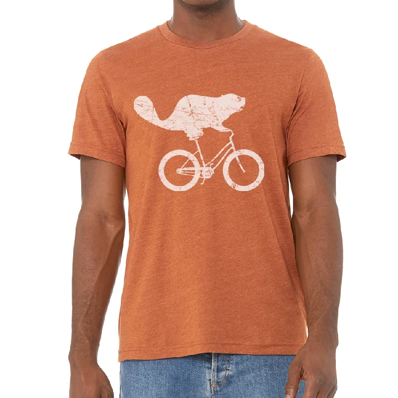 Bicycle victory lap-Beaverdale Bicycles Beaver Logo Unisex Heather CVC T-Shirt