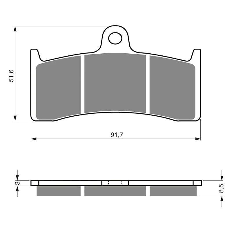 GOLDfren Brake Pads - S3 Sintered Sports (PBPH230)