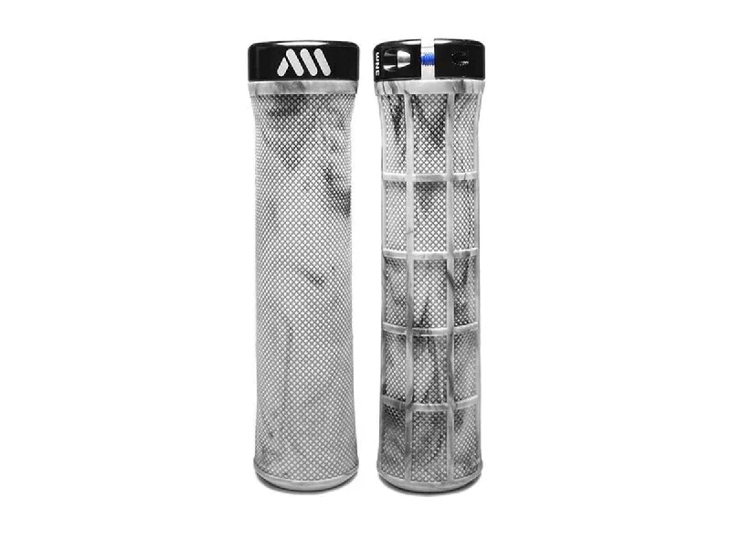 ventilated bicycle grips-AMS Berm Lock-On Grip - White Camo