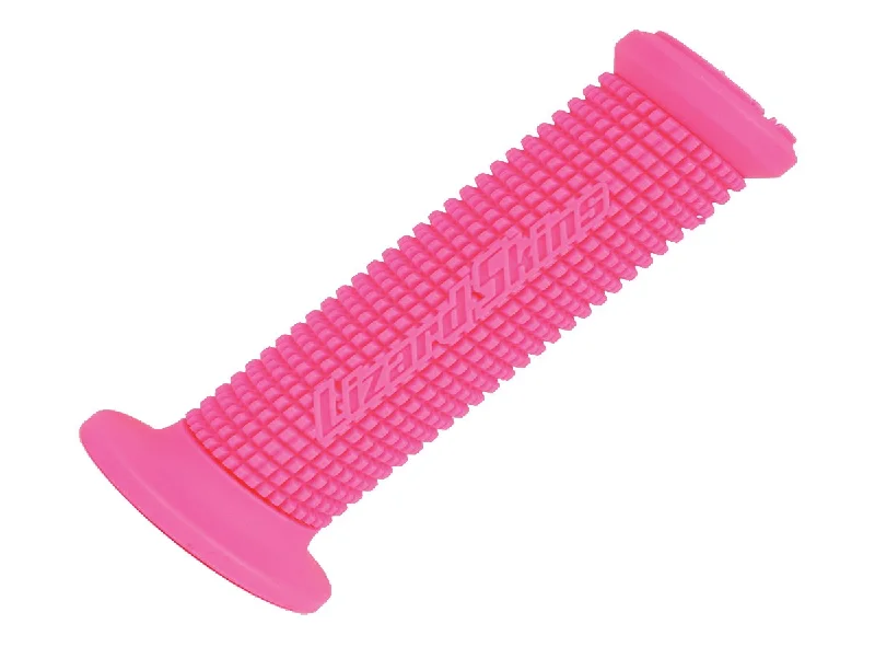 easy-install e-bike compatible grips-Lizard Skins Single Compound Mini Machine Grips - Hot Pink