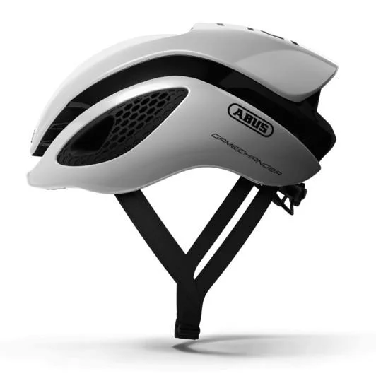 Bicycle helmet antimicrobial-Abus GameChanger Road Helmet - Polar White