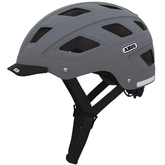 Bicycle helmet front guard-Abus Hyban City Helmet - Concrete Gray