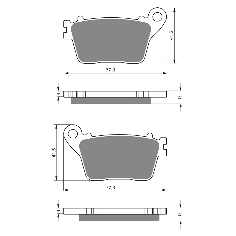 GOLDfren Brake Pads - S3 Sintered Sports (PBPH381)