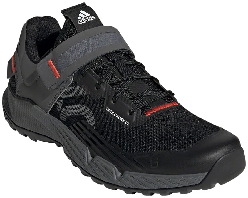 cycling clothing for match days-Five Ten Five Ten Trailcross Clip-In Shoe - Women's, Core Black/Grey Three/Red