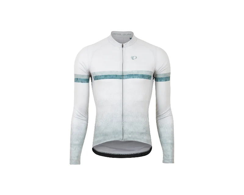 cycling clothing with sticky legs-Pearl Izumi Attack LS Jersey DwnGryTdl LG